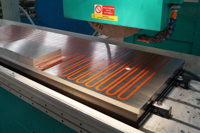 The Elmag Compact electromagnetic plate chuck is for surface grinding