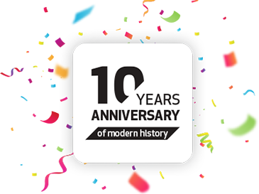 10 years anniversary of modern history